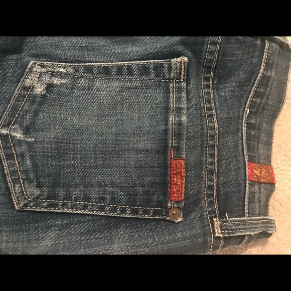 7 For All Mankind Cropped Skinny Jeans w/ zippers - Picture 3 of 8